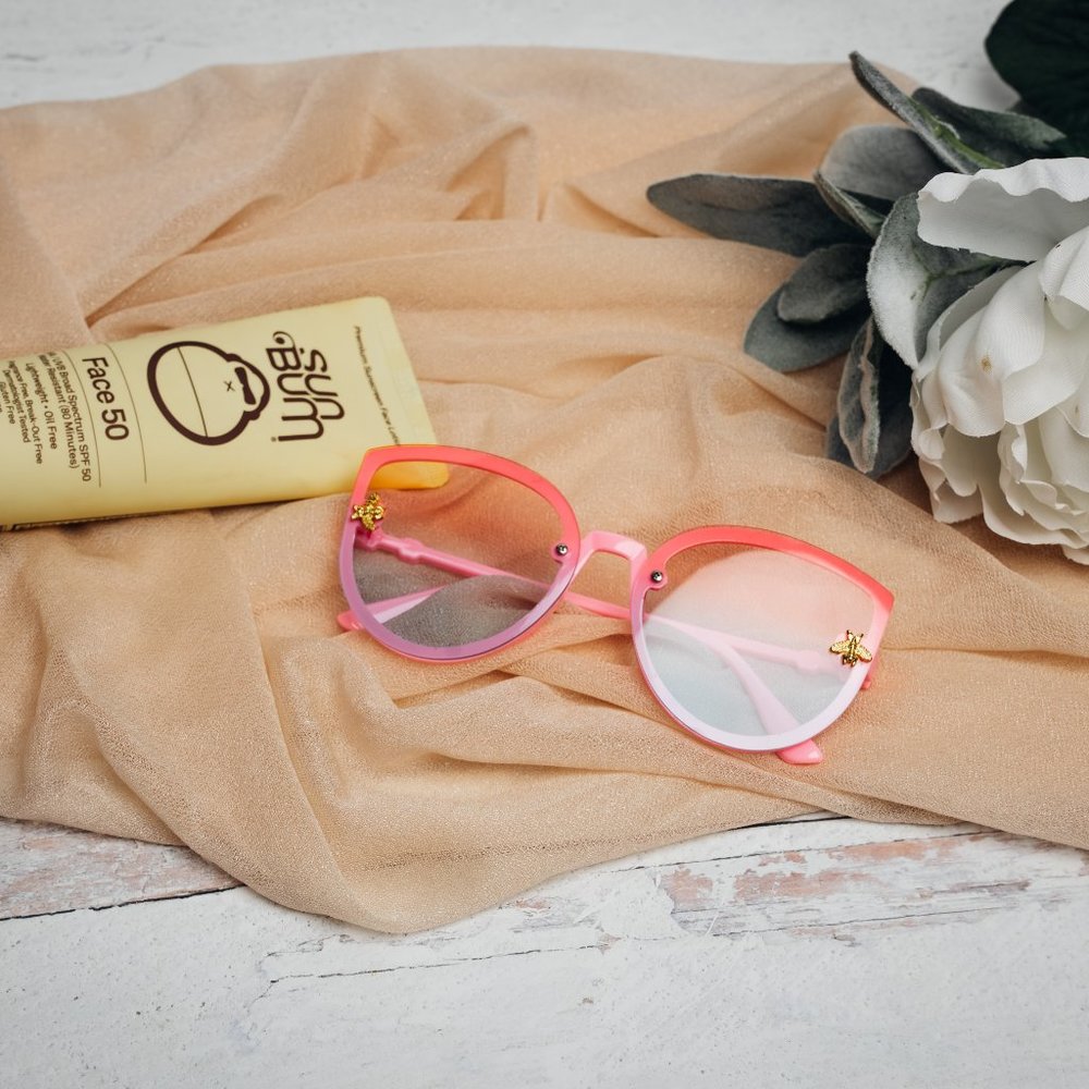pink kids sunglasses
